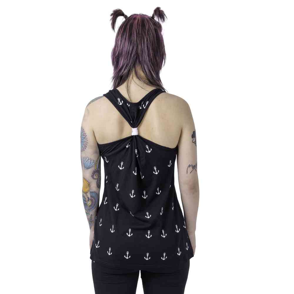 Rockabella - HARBOUR Top - Zwart/Wit